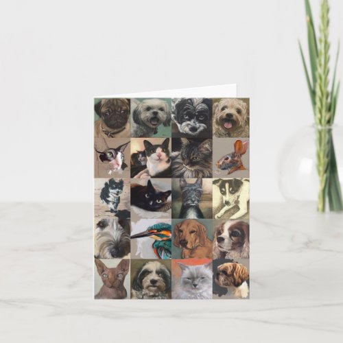 Fine Art Dog and Cat Thank You Cards