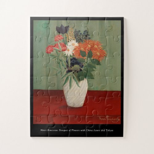 Fine Art Floral Bouquet Painting Rousseau Oversize Jigsaw Puzzle