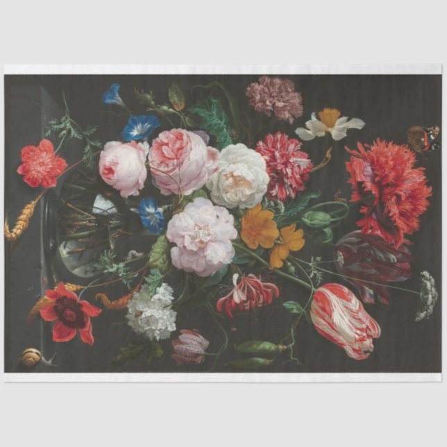 Fine Art Floral Decoupage Paper (Front)