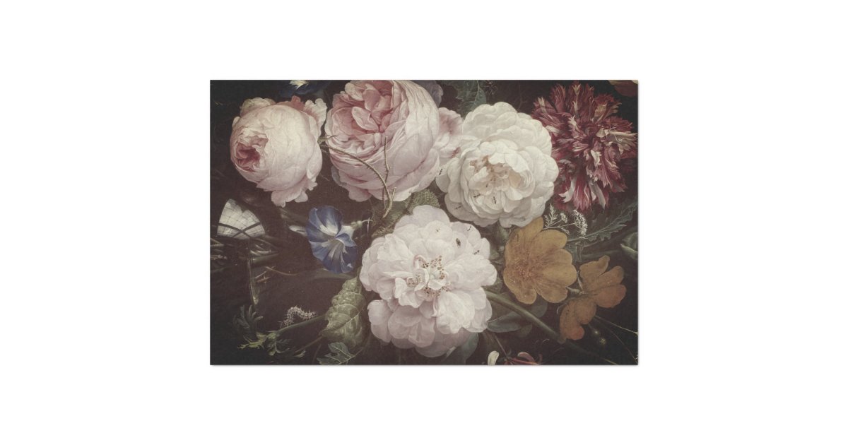 Fine Art Floral Decoupage Paper Zazzle