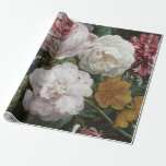 Fine Art Floral Decoupage Poster Wrapping Paper