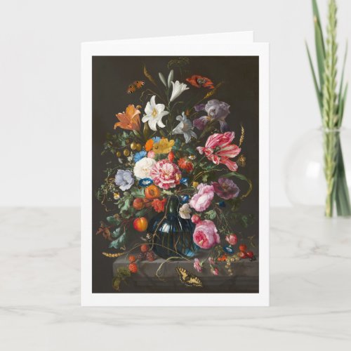 Fine Art Flowers Still Life Card