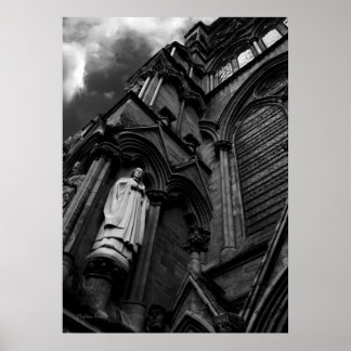 Fine Art, Forever Watching Cleric, Gothic Poster