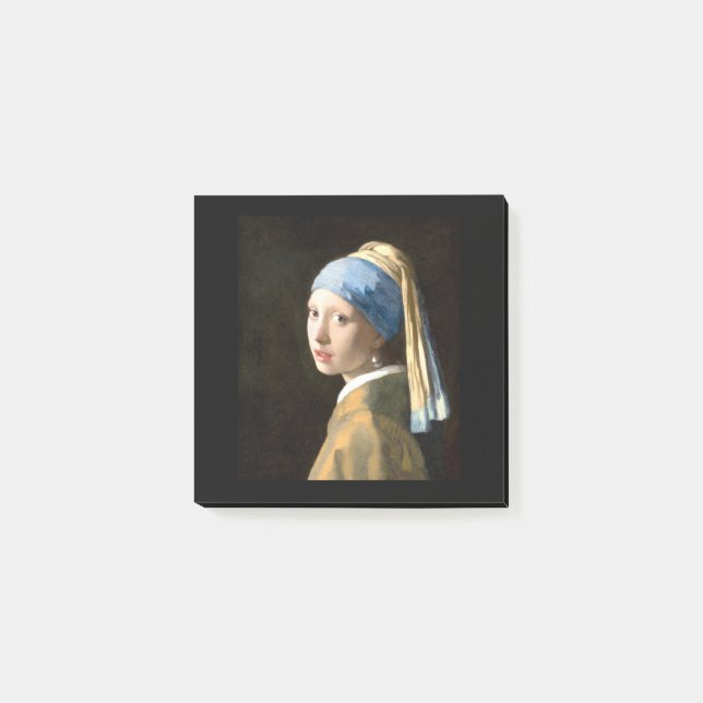 Fine Art  Girl with a Pearl Earring by Vermeer Post-it Notes (Front)