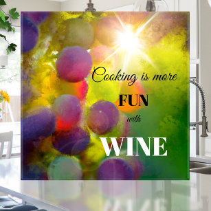 Fine Art Grapes Wine Lovers Ceramic Kitchen Tile