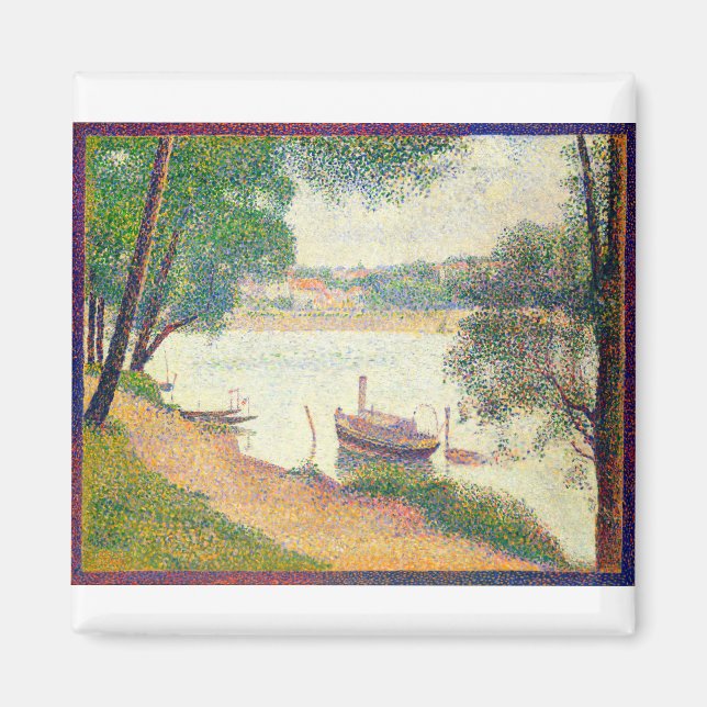 Fine Art Gray Weather by Georges Seurat Magnet (Front)