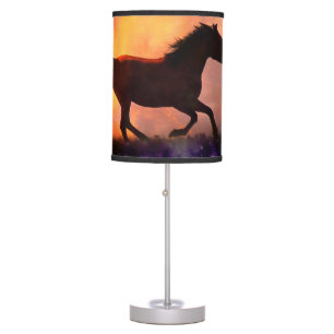 Fine Art Horse and Moon Lamp