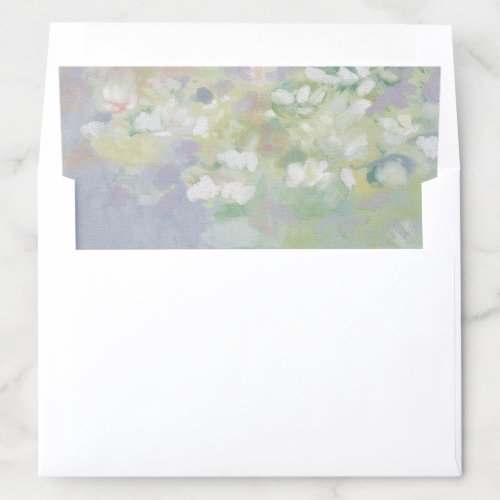 Fine art inspired Pastel Floral Envelope Liner