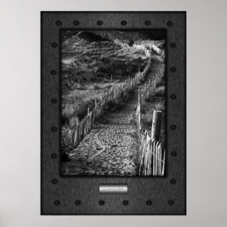 Fine Art, Journey Made, faux riveted steel Poster