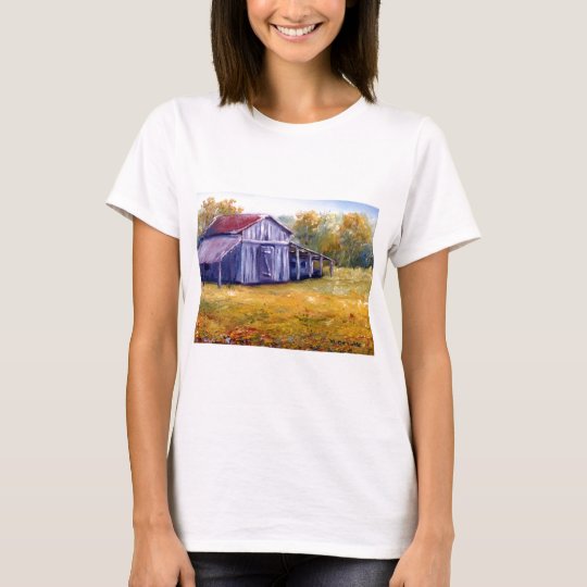 Fine Art Louisiana Barn from Oil Painting T-Shirt
