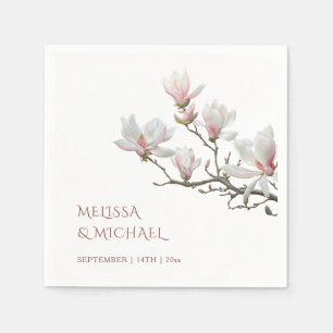 Fine Art Magnolia Wedding Napkins