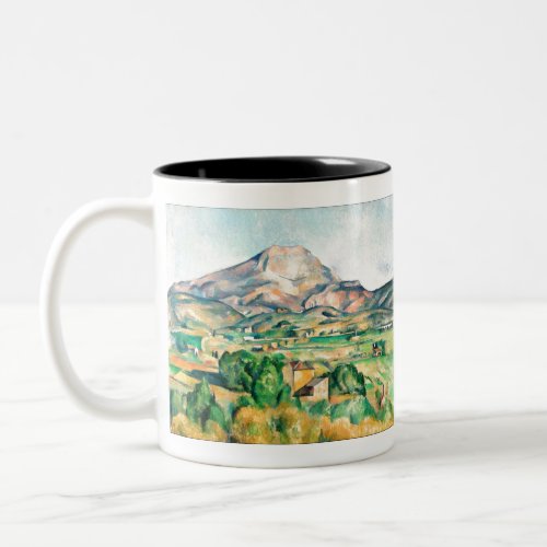 Fine Art Mont Sainte_Victoire by Paul Czanne Two_Tone Coffee Mug