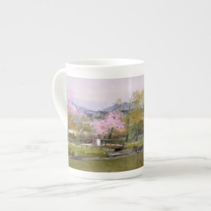 Fine Art Nagaokakyo Kyoto Bone China Mug