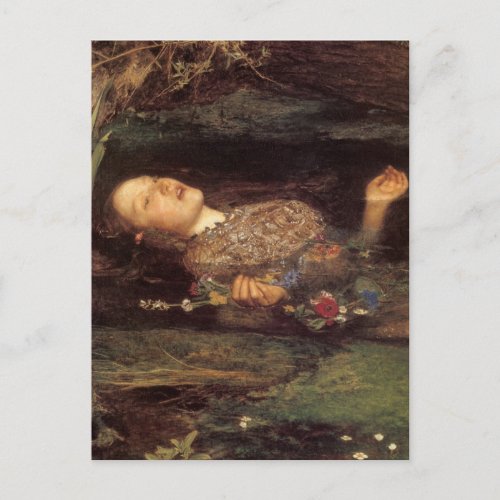 Fine art Ophelia painting Postcard