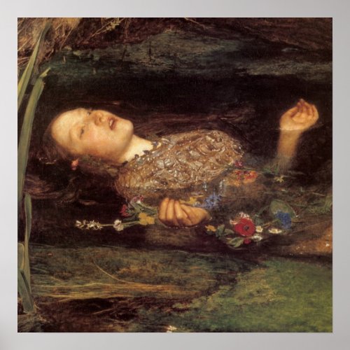 Fine art Ophelia painting Poster