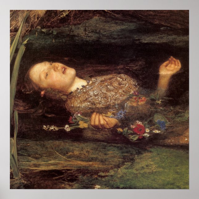 Fine art Ophelia painting Poster (Front)