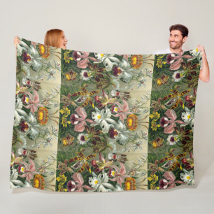 Fine Art Orchids - Art Forms of Nature Fleece Blanket