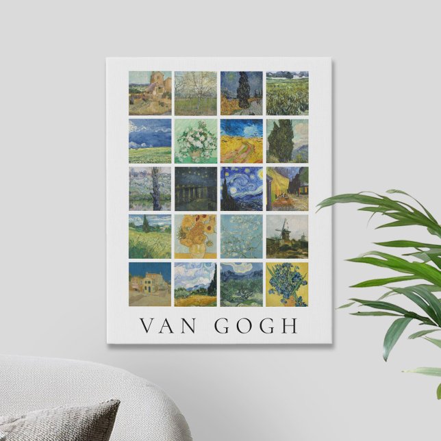 Fine Art Painting Collage Vincent Van Gogh Faux Canvas Print (Creator Uploaded)