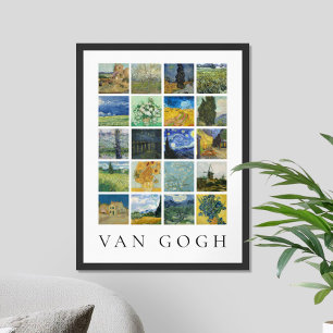 Fine Art Painting Collage Vincent Van Gogh Poster