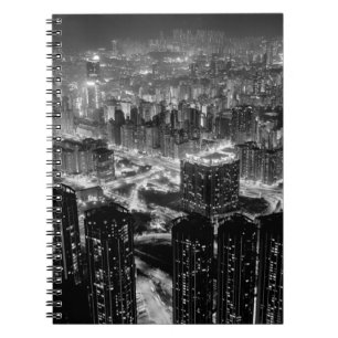 Fine art photography of Hong Kong city in contrast Notebook