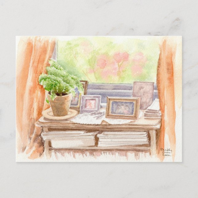 Fine Art Postcard- "Pictures", watercolour Postcard (Front)