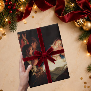 Fine Art Religious Holy Family Nativity Christmas Wrapping Paper