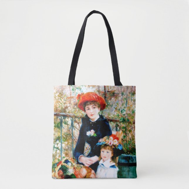 Fine Art Renoir's Two Sisters Tote (Front)