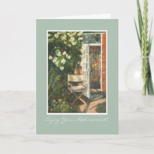Fine Art Retirement Card - Seat in the Sun