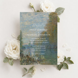 Fine Art River Landscape Wedding Invitation