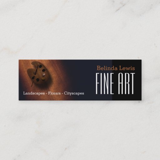 Customizable Fine Art | Oil Painter Business Card