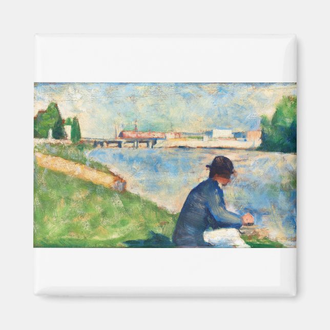 Fine Art study by Georges Seurat Magnet (Front)