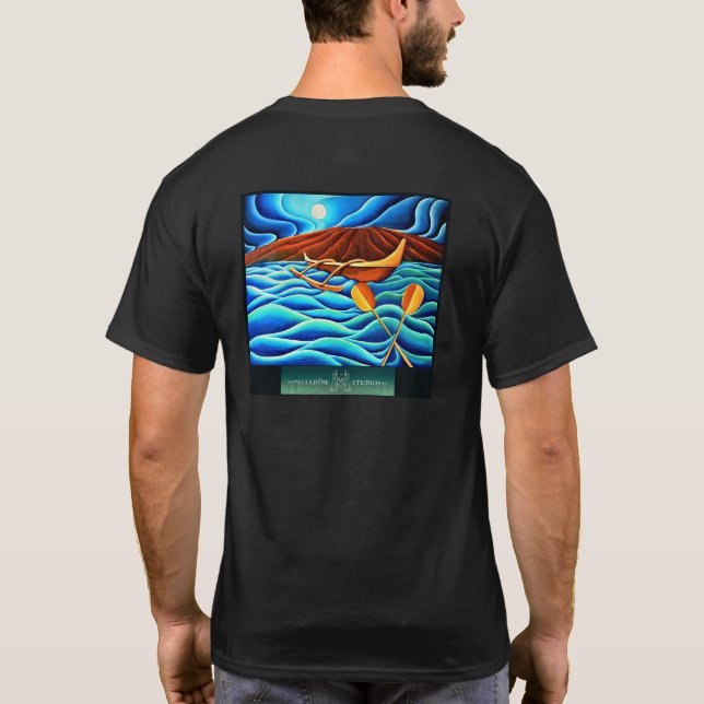 Fine Art T-Shirt 'Moonlit Journey' (Back)