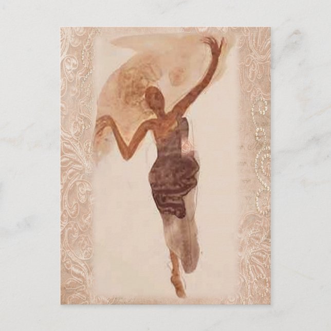 Fine Art ~ The Dancer c1906 Postcard (Front)