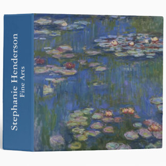Fine Art Water Lilies Binder