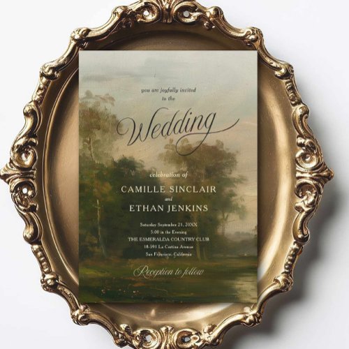 Fine Art Wedding Invitation | Estate Style