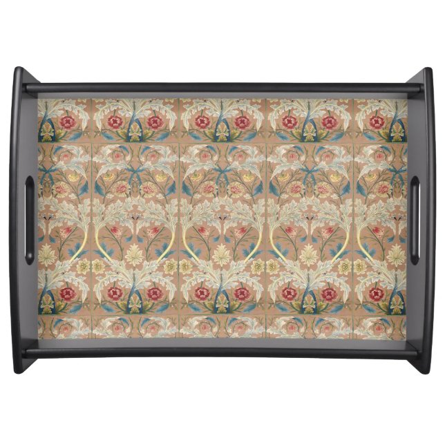 Fine Art William Morris Floral Embroidery Serving Tray (Front)