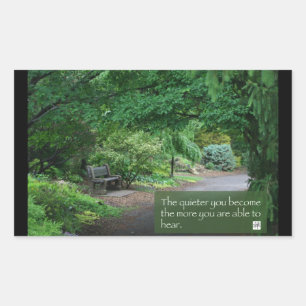 Fine Art with Words of Wisdom Rectangular Sticker