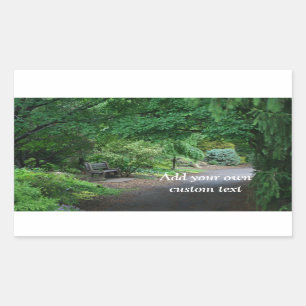 Fine Art with Words of Wisdom Rectangular Sticker