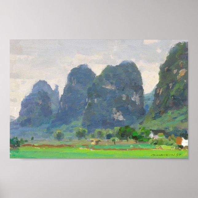 Fine Art Yangshuo in Spring Poster (Front)