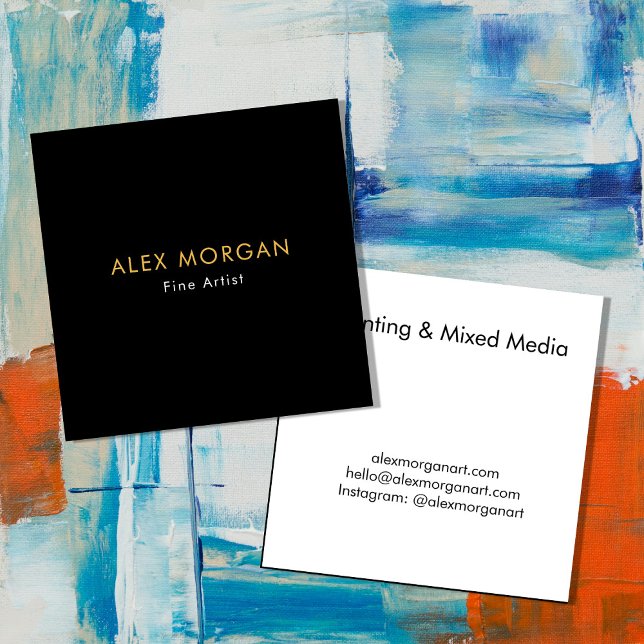 Fine Artist Business Card – Elegant Gallery Style  (Creator Uploaded)