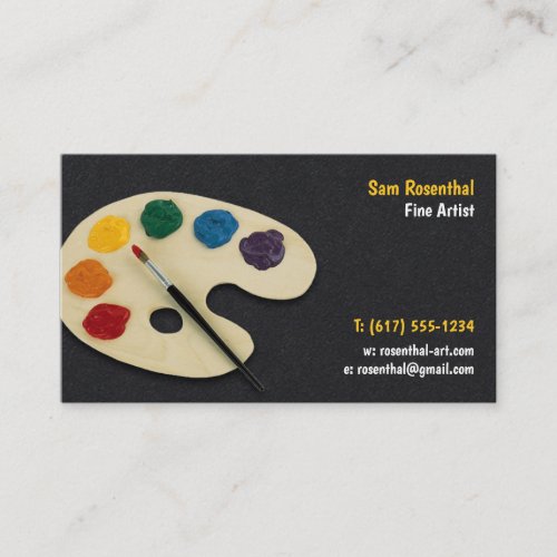 Fine Artist  Professional Business Card