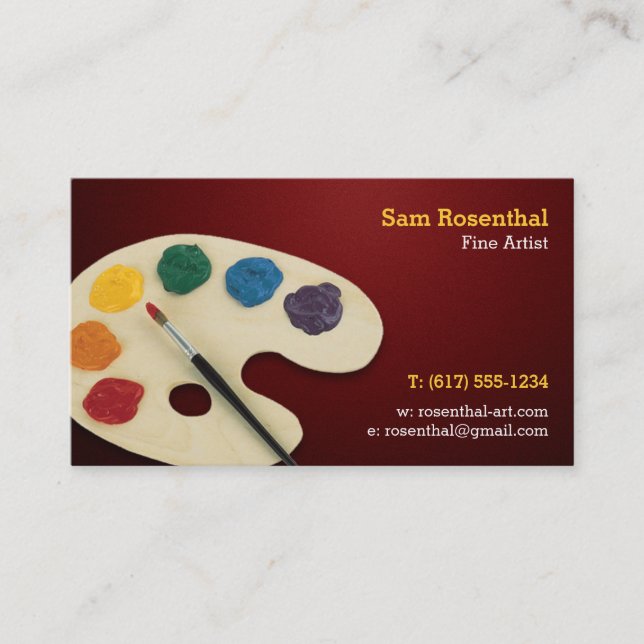 Fine Artist | Professional Business Card (Front)