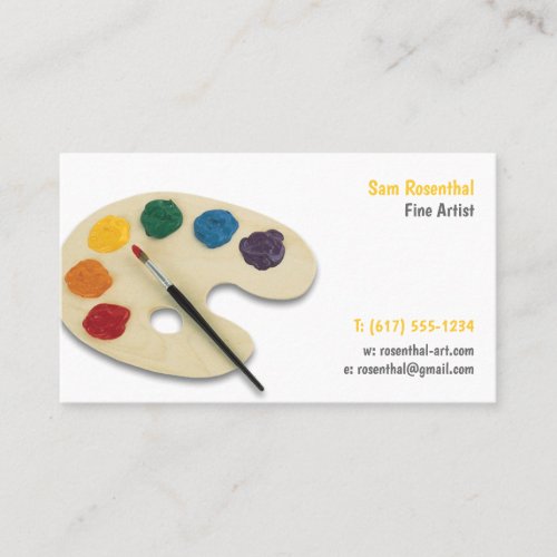 Fine Artist  Professional Business Card