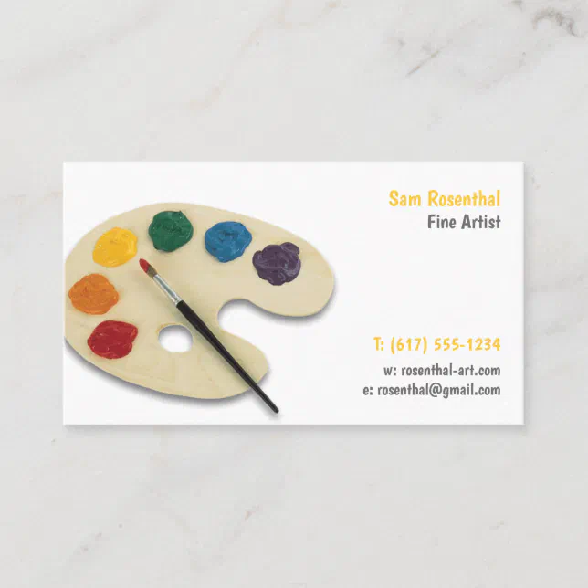 Fine Artist | Professional Business Card | Zazzle