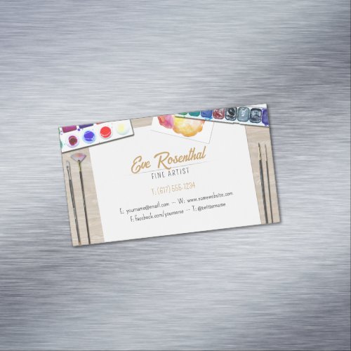 Fine Artist  Professional Business Card Magnet