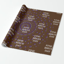 FINE BIRTH DAY_kaleidoscop_Gift_PURPLE_BROWN  Wrap