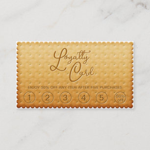 Fine Biscuit Bakery Delicious Cookie Loyalty Card