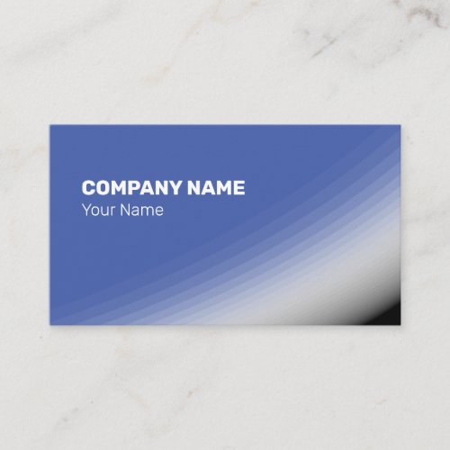 Fine Blue White Black Shades and Rays Business Card