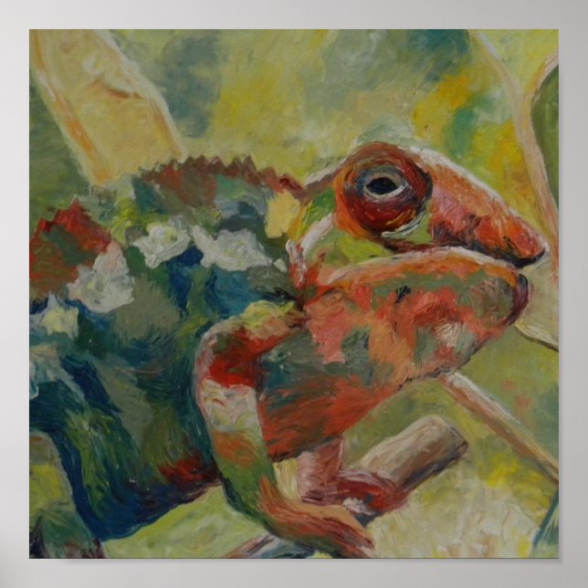 Fine Chameleon Art Poster (Front)