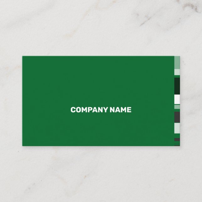 Fine Color Scale Classic Flat Lateral Stripes Business Card (Front)
